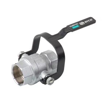 Image for Double stem ball valve PN50 F-F Thread VITAQ Black Lever handle Black cover - Tajo PRO