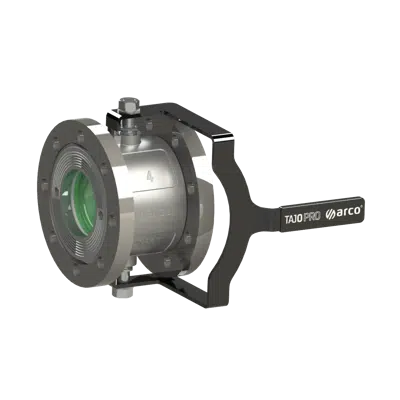 Image for Double stem ball valve PN16 with flanges VITAQ Black Lever handle Black cover - Tajo PRO