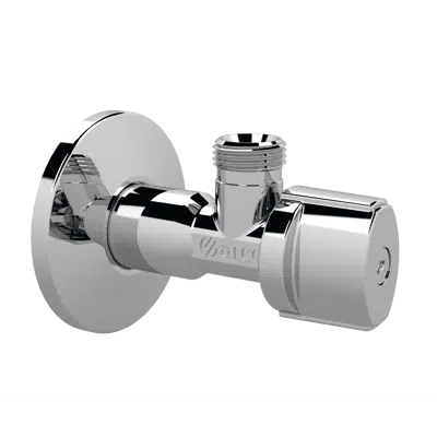 Image for Angle valve PN16 M-M Thread VITAQ Metallic Chrome Nova handle - A-80