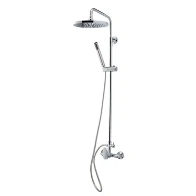 Image for ALBOS Shower mixer column with 200mm spray