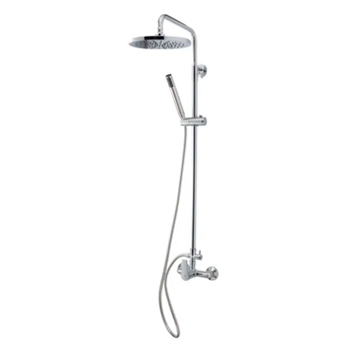 ALBOS Shower mixer column with 200mm spray