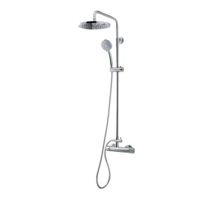 Image for KARIM DUE Shower mixer column with 200mm spray