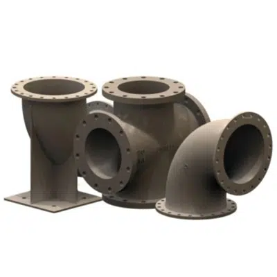 imagem para Flanged Fittings - Elbows, Tees, Crosses, Wyes, Reducers