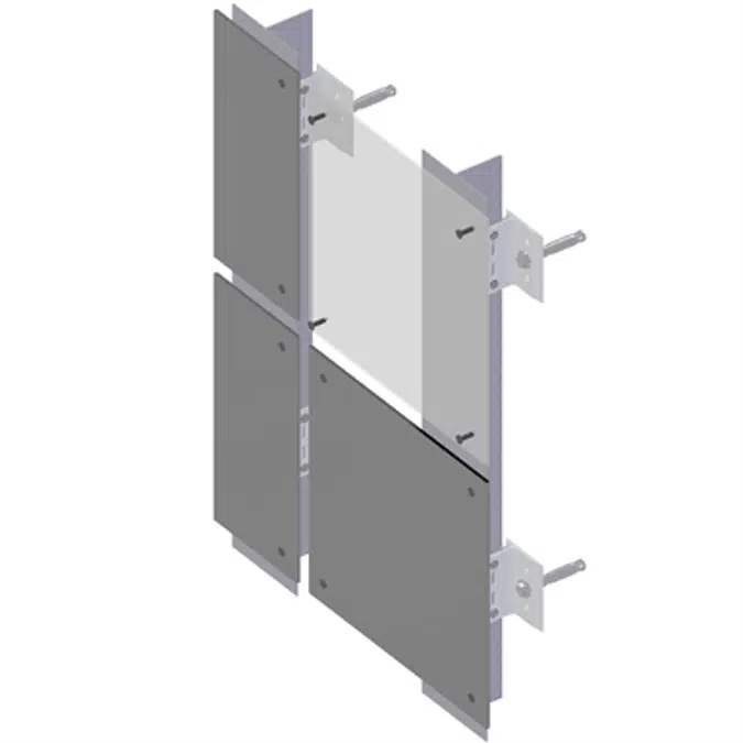 Riveted Sheets 2 Sided T (Vario Fixings) - etalbond VFS