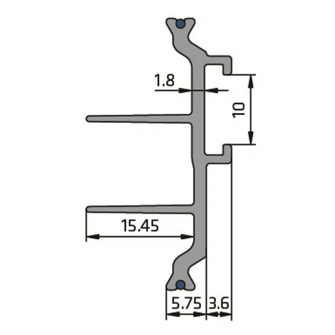 BIM objects - Free download! Insulbar® Thermal Break profiles 39mm ...