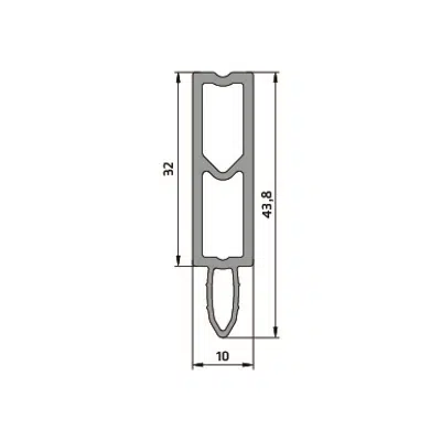 Image for Insulbar® Thermal Break profiles spacer for curtain walls 32mm Art_3102