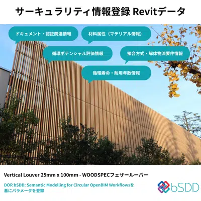 [Sustainability Information] Vertical Louver 25mm x 100mm - WOODSPEC Feather Louver 이미지