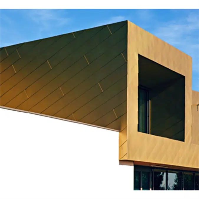 BIM objects - Free download! Zinc flat lock cladding