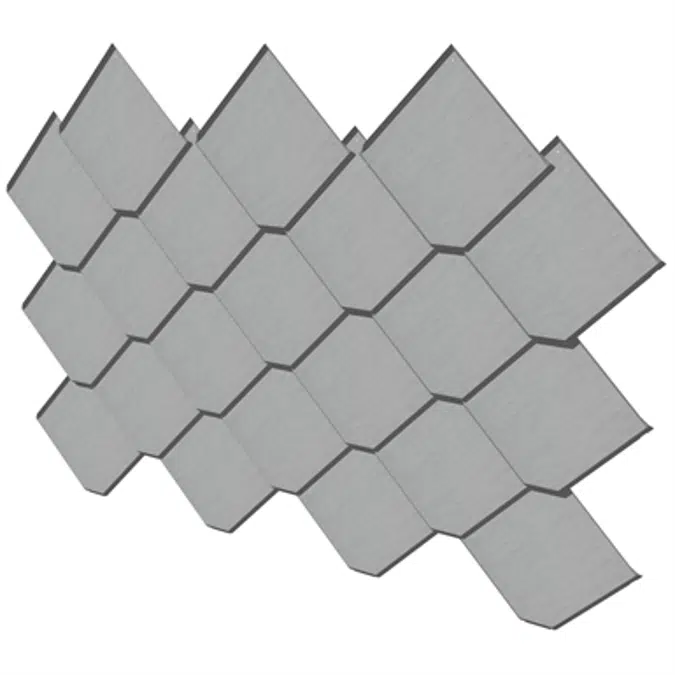 Zinc square tile