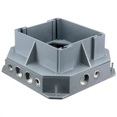 Image for Recessed Floor Box, 6-Gang, Cast Iron 
