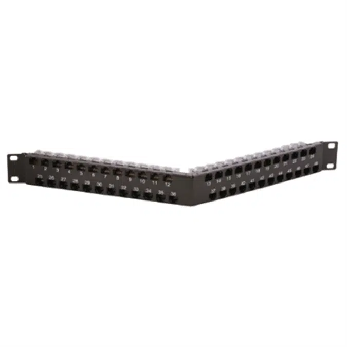 UDX Super High-Density Patch Panel, 48 Port, Angled