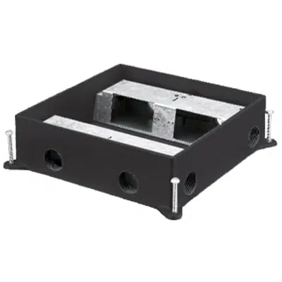 Recessed Floor Box, Concrete, 4-Gang Shallow, Cast Iron 图像