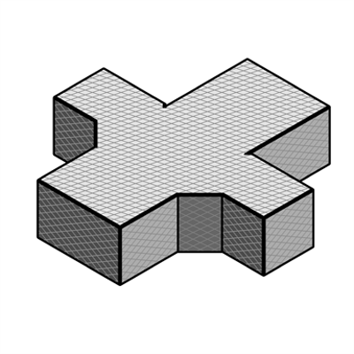 imagen para Cruz CLIMAVER rectangular ramificación triple