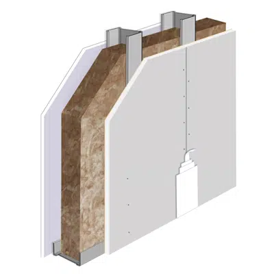 afbeelding voor Isover-Placo® Partition Systems with standard plasterboard