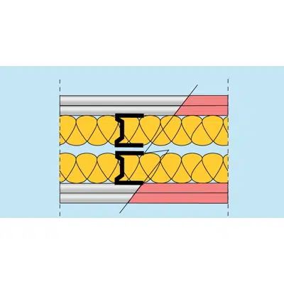 Immagine per Tabique Doble Isover-Placo® 230(90) 2xBA13+2x90LM+2xBA13 c 600
