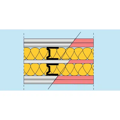 Image for Tabique Doble Isover-Placo® 158(48) 2xBA13+48LM+BA13+48LM+2xBA13 c 400