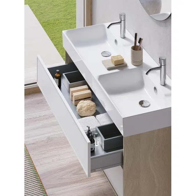 Premium 120X47 Double-Sink Wash basin