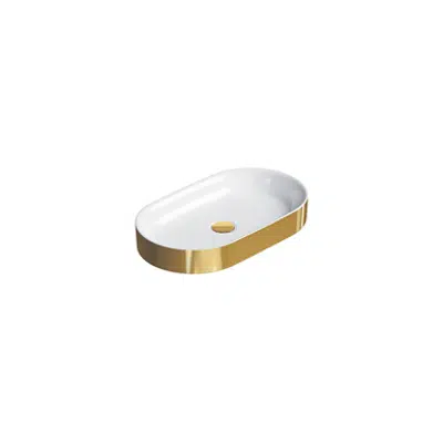 Image for GOLD&SILVER 60x35 Sit-on Washbasin