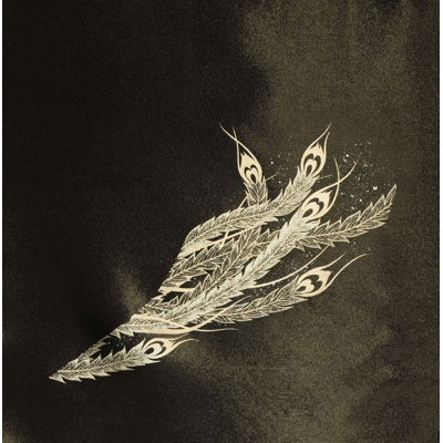 Image for Fabric with Phoenix tail feathers design HOUOUBANE [ 鳳凰羽 ]