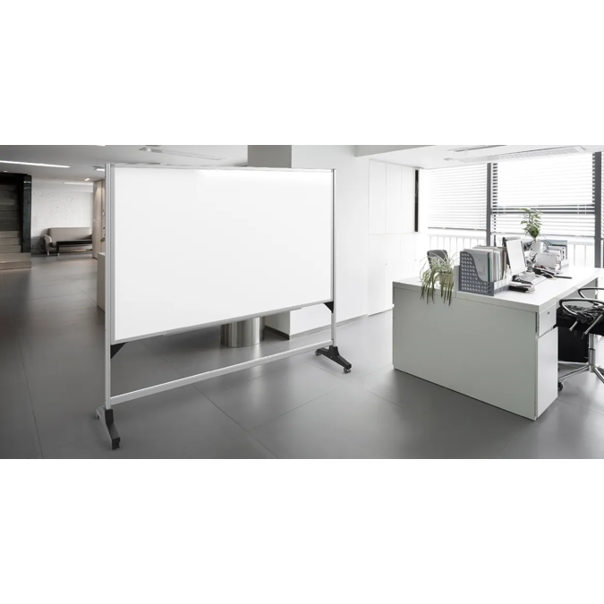 BIM objects Free download! RollAround™ Whiteboard Stand