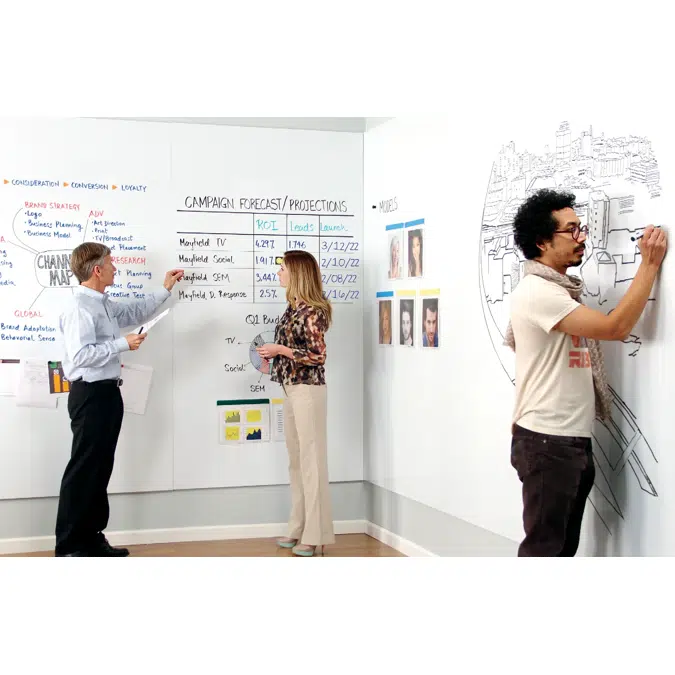 Magnetic Dry-Erase Whiteboard Wall Paneling- WhiteWalls®