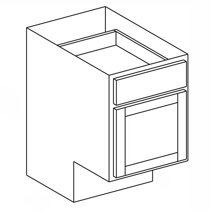 Universal Design - Base Cabinet - Single Door - 24" Deep