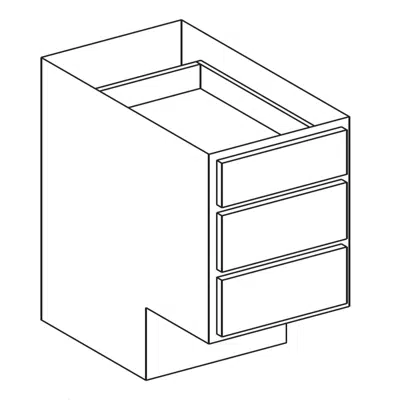 Image for Universal Design - Base Cabinet - Three Drawer - 24" Deep
