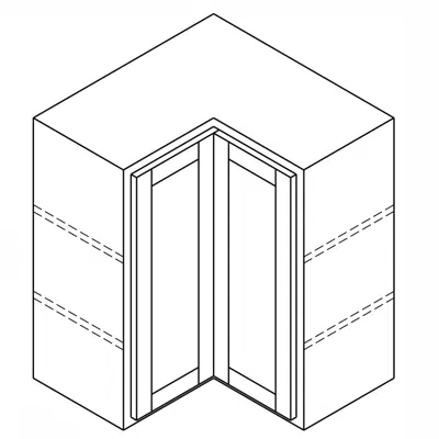 afbeelding voor Wall Cabinet - Easy Reach - 12" Deep