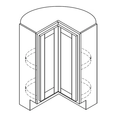 Base Cabinet - Lazy Susan图像