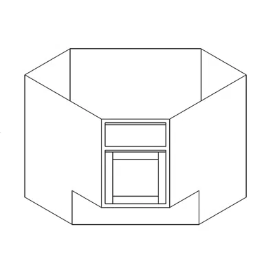 imagen para Base Cabinet - ADA - Corner Sink