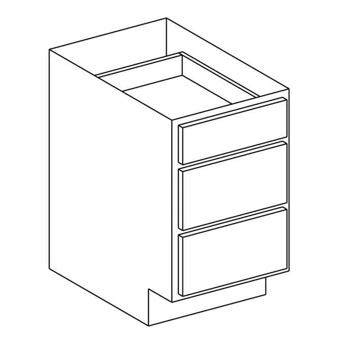 Base Cabinet - Three Drawer - 24" Deep