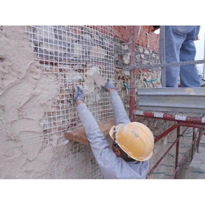 FRCM and STG reinforcement systems using Anti-overturning 