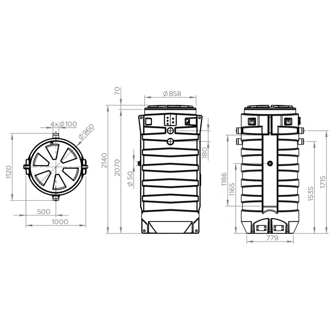 Sanifos 1300 - Eaux grises