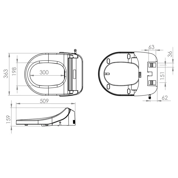 Saniseat+ - washing and drying toilet seat