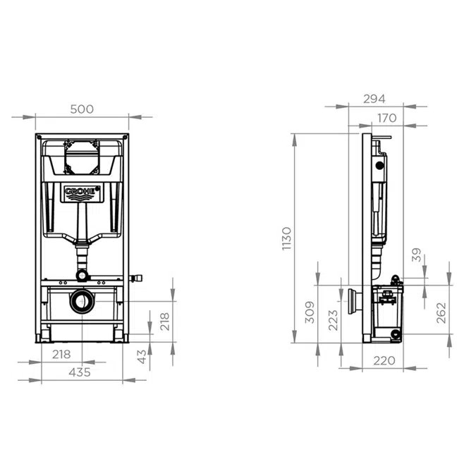 Saniwall Pro UP - Glass version