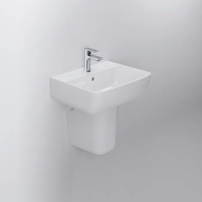 INAX S200 WH basin, 1 hole, Aqua CL0312F1-6DFF0-A