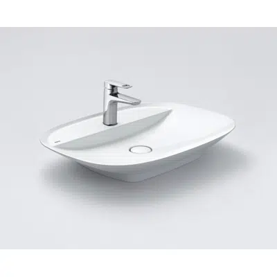 Image for INAX CERAFINE Vessel Basin w/ Deck - Squoval CLS640F1-6DF00-A
