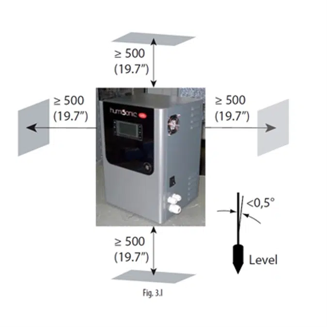 humiSonic ventilation Adiabatic ultrasonic humidifier