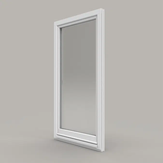 Inwards opening Wooden window with wooden profile Straight