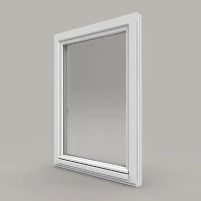 Inwards opening Wooden window with wooden profile Straight图像