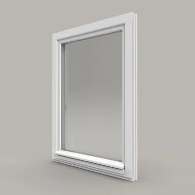 Inwards opening Wooden window with wooden profile City图像
