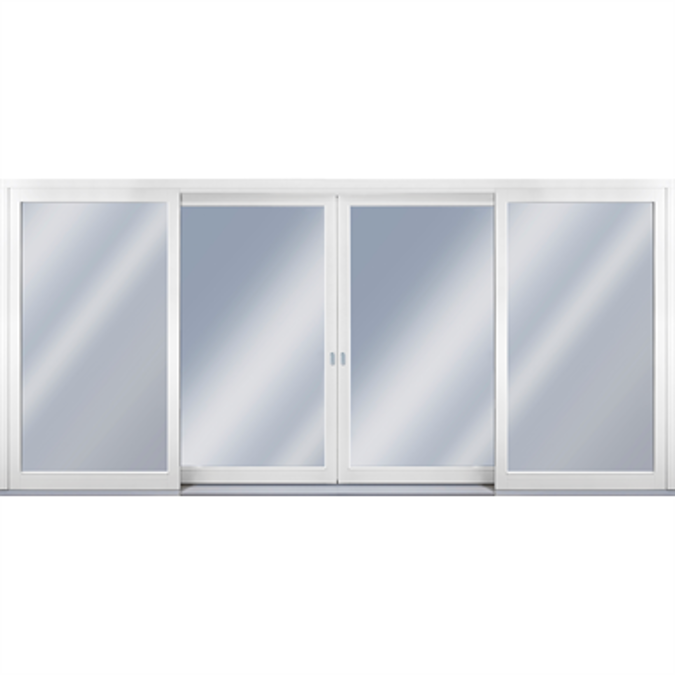 BIM objects Free download! Patio Life 4sash sliding wooden patio