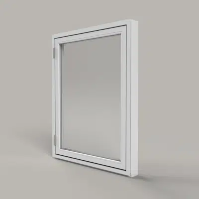 Image for Outwards opening window Wood/Alu 