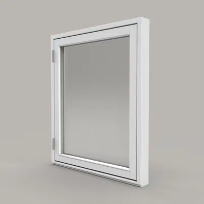 Outwards opening wooden window图像