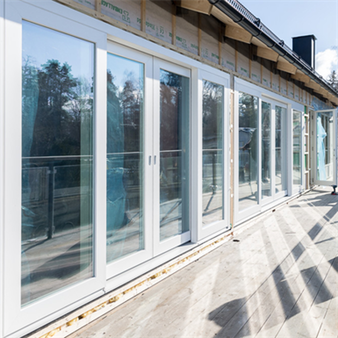 BIM objects Free download! Patio Life 4sash sliding wooden patio