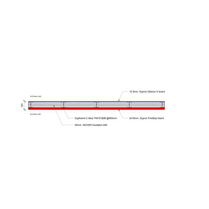 Gyproc - External Wall systems (STC 46) - Glasroc X board