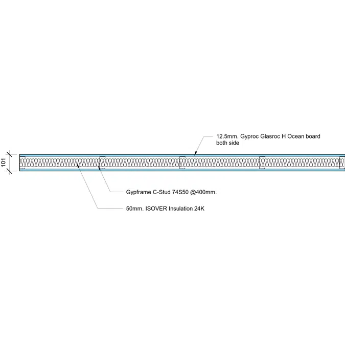 Gyproc - Wall Systems 1hr. Fire rated (STC 44) Wet area