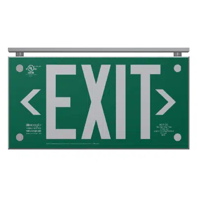 billede til EXAL Series Architectural Luminescent Exit Signs