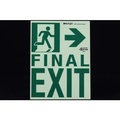 billede til RAF2128 Luminous Final Exit Sign