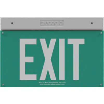 Immagine per EXH Hybrid LED-Luminescent Exit Signs